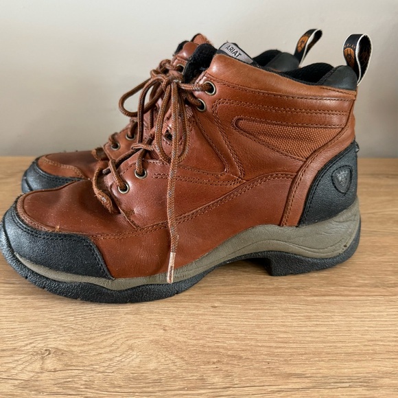 Ariat Terrain Women’s 7.5B Hiking Boots Brown Leather Trail Outdoor Style 70080 - Picture 2 of 9